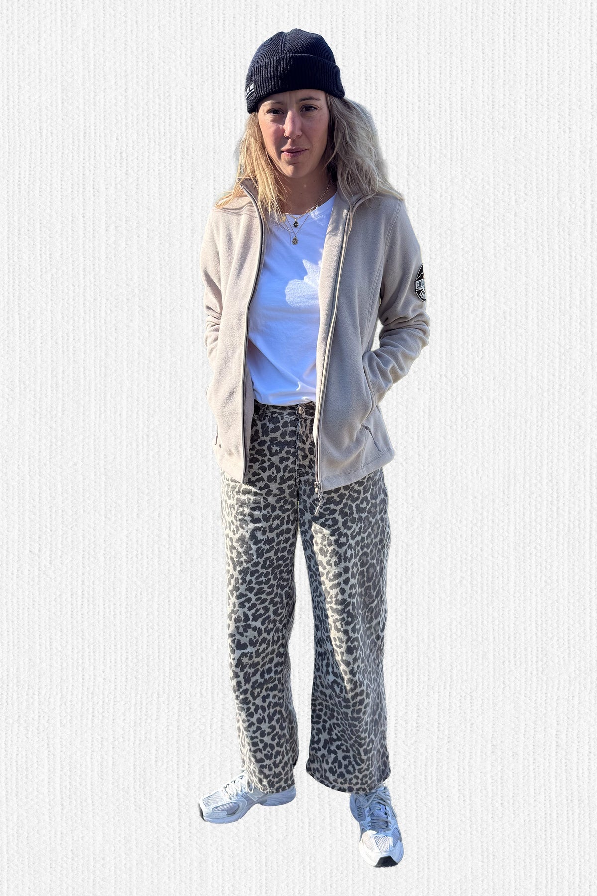 Fleecejacke mit Patch «Churwalden» Damen